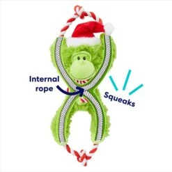 Frisco Holiday Monkey Plush With Rope Squeaky Dog Toy -Frisco Sales Store 287115 PT2. AC SS1800 V1695044339