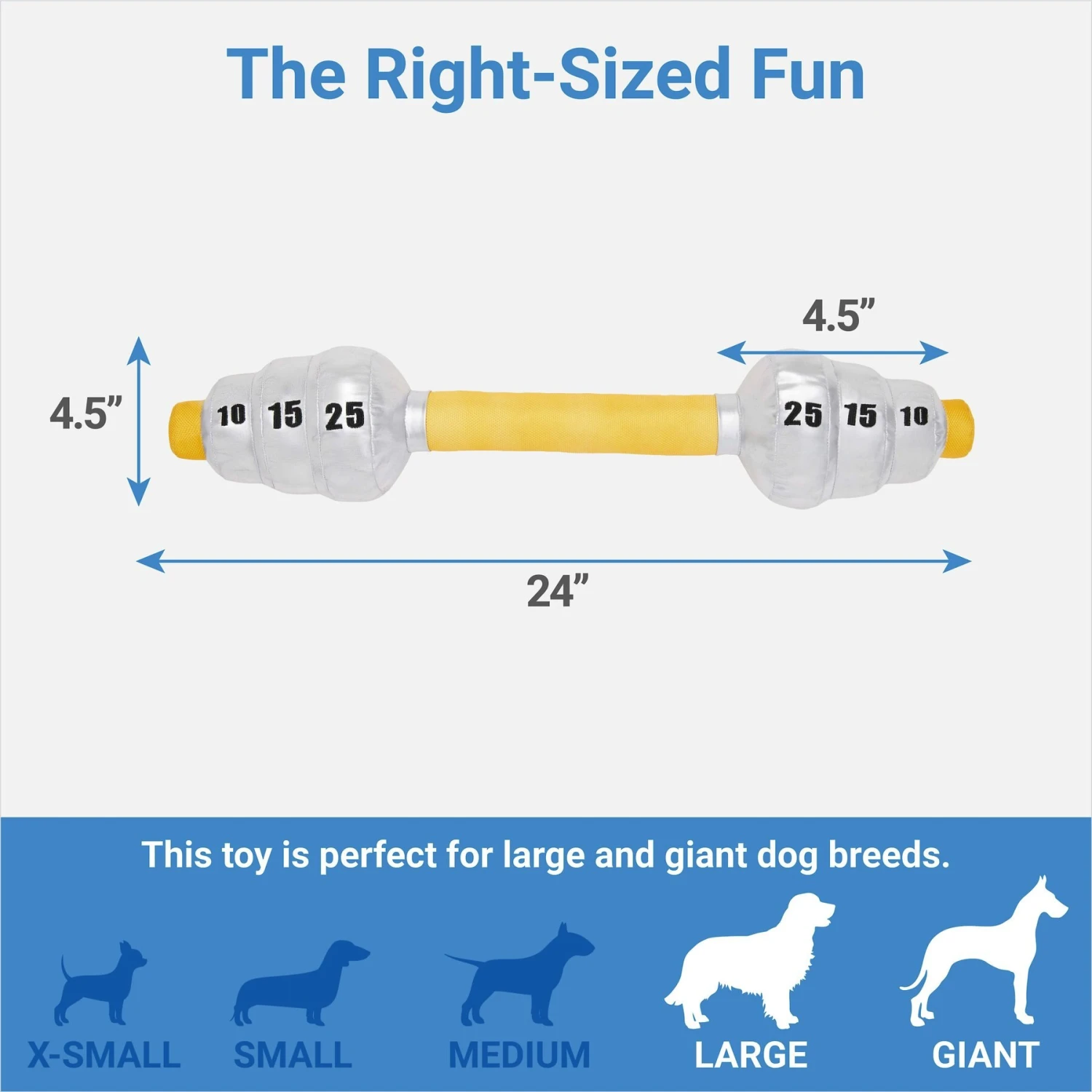 Frisco Weight Bar Wagazoo Plush Squeaky Dog Toy Frisco Weight Bar Wagazoo Plush Squeaky Dog Toy -Frisco Sales Store 288917 PT1. AC SS1800 V1640722297