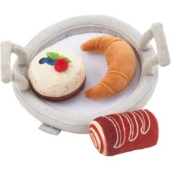 Frisco Brunch Pastry Plate Plush Squeaky Dog Toy