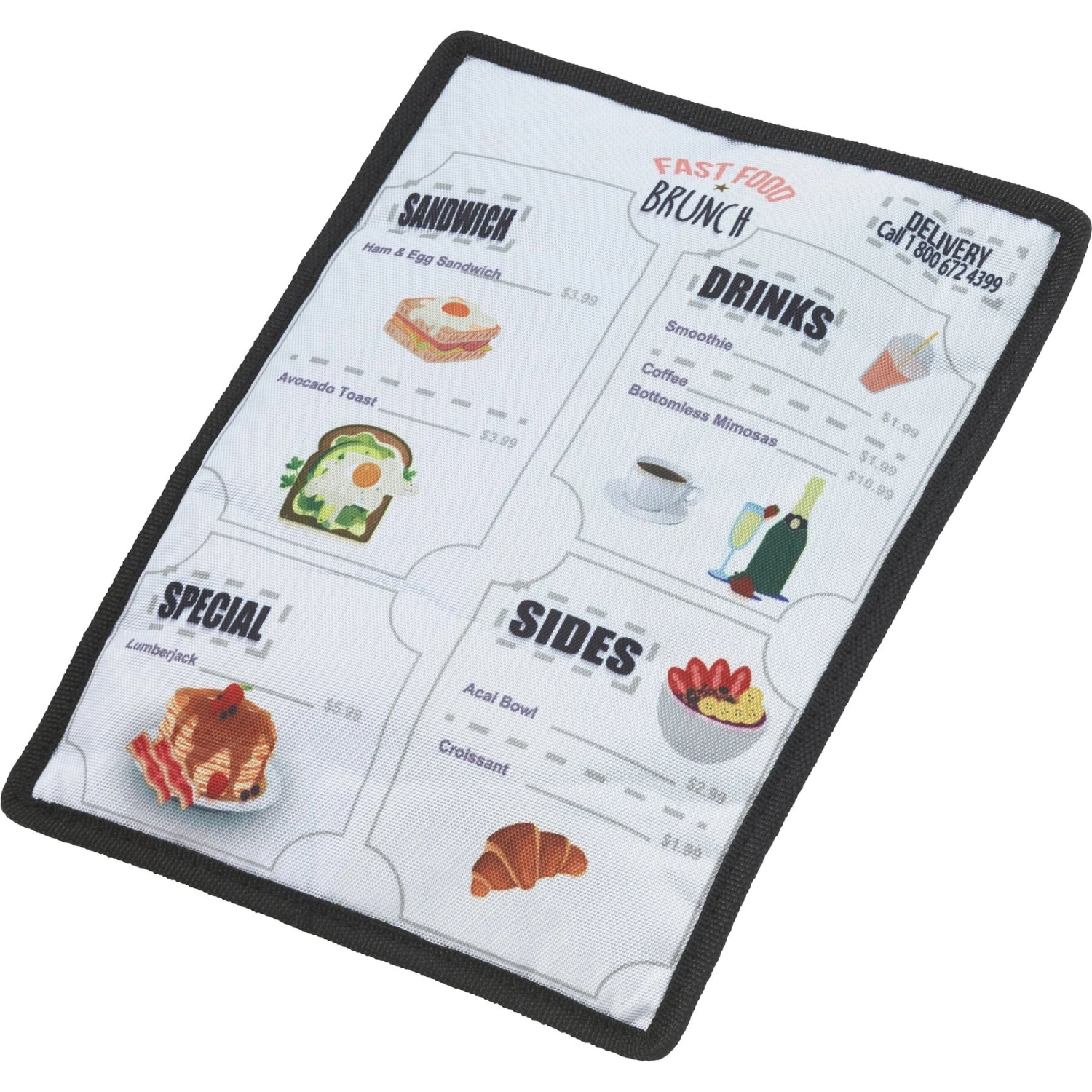 Frisco Brunch Menu Ballistic Nylon Flat Plush Squeaky Dog Toy Frisco Brunch Menu Ballistic Nylon Flat Plush Squeaky Dog Toy -Frisco Sales Store 297276 MAIN. AC SS1800 V1642086437