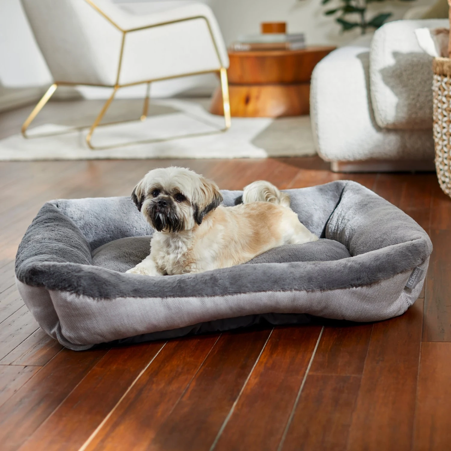 Frisco Herringbone Cuffed Cuddler Dog & Cat Bed Frisco Herringbone Cuffed Cuddler Dog & Cat Bed -Frisco Sales Store 299434 MAIN. AC SS1800 V1638288338