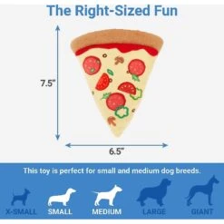 Frisco Pizza Slice Plush Squeaky Dog Toy & Frisco Taco Plush Squeaky Dog Toy -Frisco Sales Store 302494 PT2. AC SS1800 V1623058354