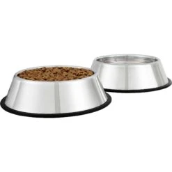 Frisco Fold & Carry Double Door Collapsible Wire Dog Crate & Mat Kit & Frisco Stainless Steel Bowl -Frisco Sales Store 303428 PT6. AC SS1800 V1623072749