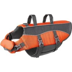 Frisco Ripstop Dog Life Jacket & Frisco Foam Rubber Floating Fetch Ball No Squeak Dog Toy -Frisco Sales Store 303546 PT2. AC SS1800 V1623036449