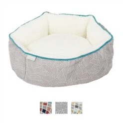 Frisco Sherpa Dog & Cat Blanket & Frisco Sherpa Hexagon Bolster Cat & Dog Bed -Frisco Sales Store 303598 PT6. AC SS1800 V1623067654