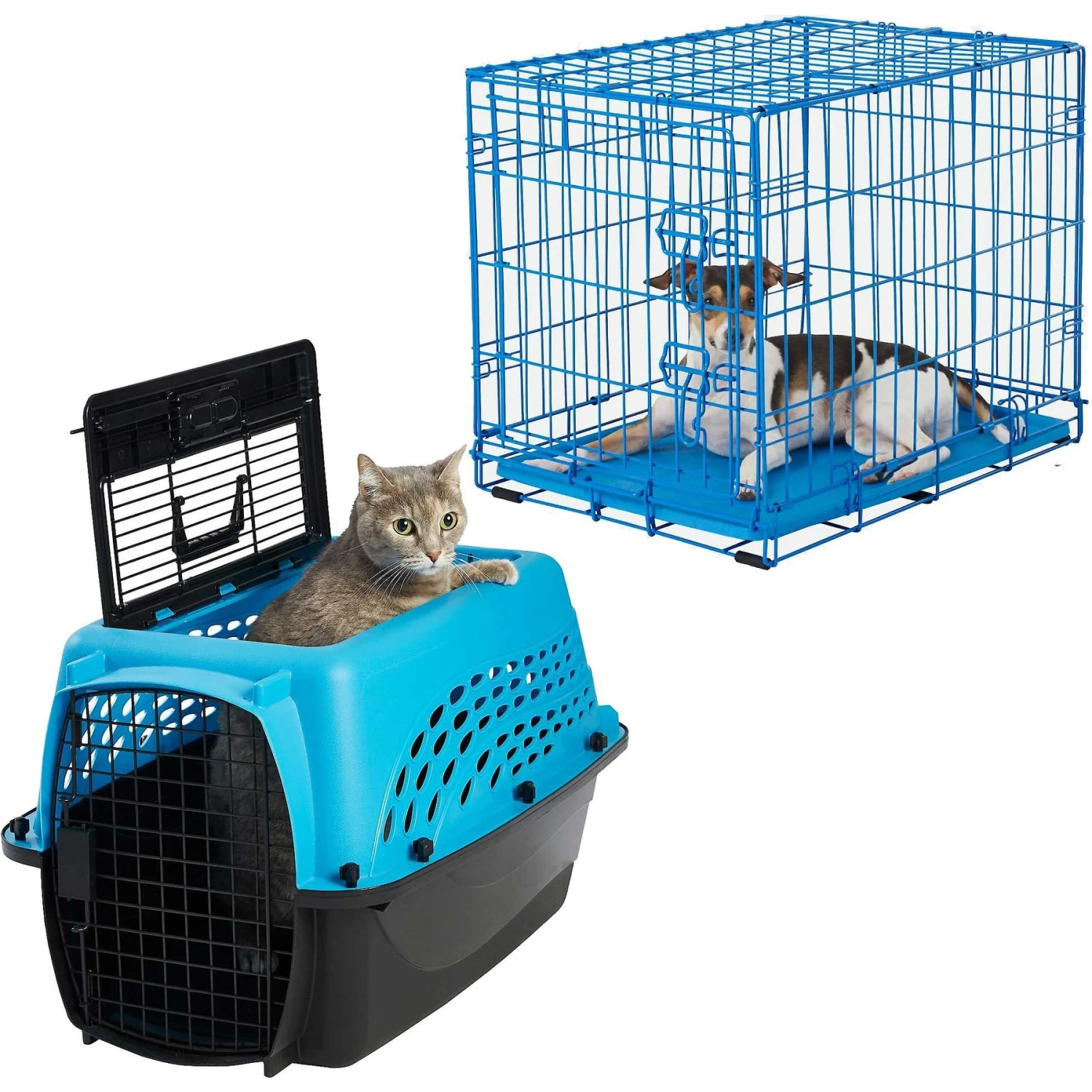 Frisco Two Door Top Load Plastic Dog & Cat Kennel & Frisco Fold & Carry Single Door Collapsible Wire Dog Crate, Pink Frisco Two Door Top Load Plastic Dog & Cat Kennel & Frisco Fold & Carry Single Door Collapsible Wire Dog Crate, Pink -Frisco Sales Store 303656 MAIN. AC SS1800 V1623073654