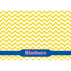 Frisco Personalized Chevron Dog & Cat Placemat -Frisco Sales Store 306754 PT2. AC SS1800 V1636048781