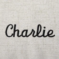 Frisco Personalized Knife Edge Bed, Beige Linen, X-Large -Frisco Sales Store 311760 PT3. AC SS1800 V1630593981