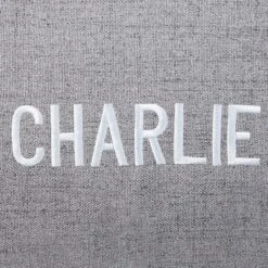 Frisco Personalized Knife Edge Bed, Dark Grey Linen, X-Large -Frisco Sales Store 311764 PT4. AC SS1800 V1630594020