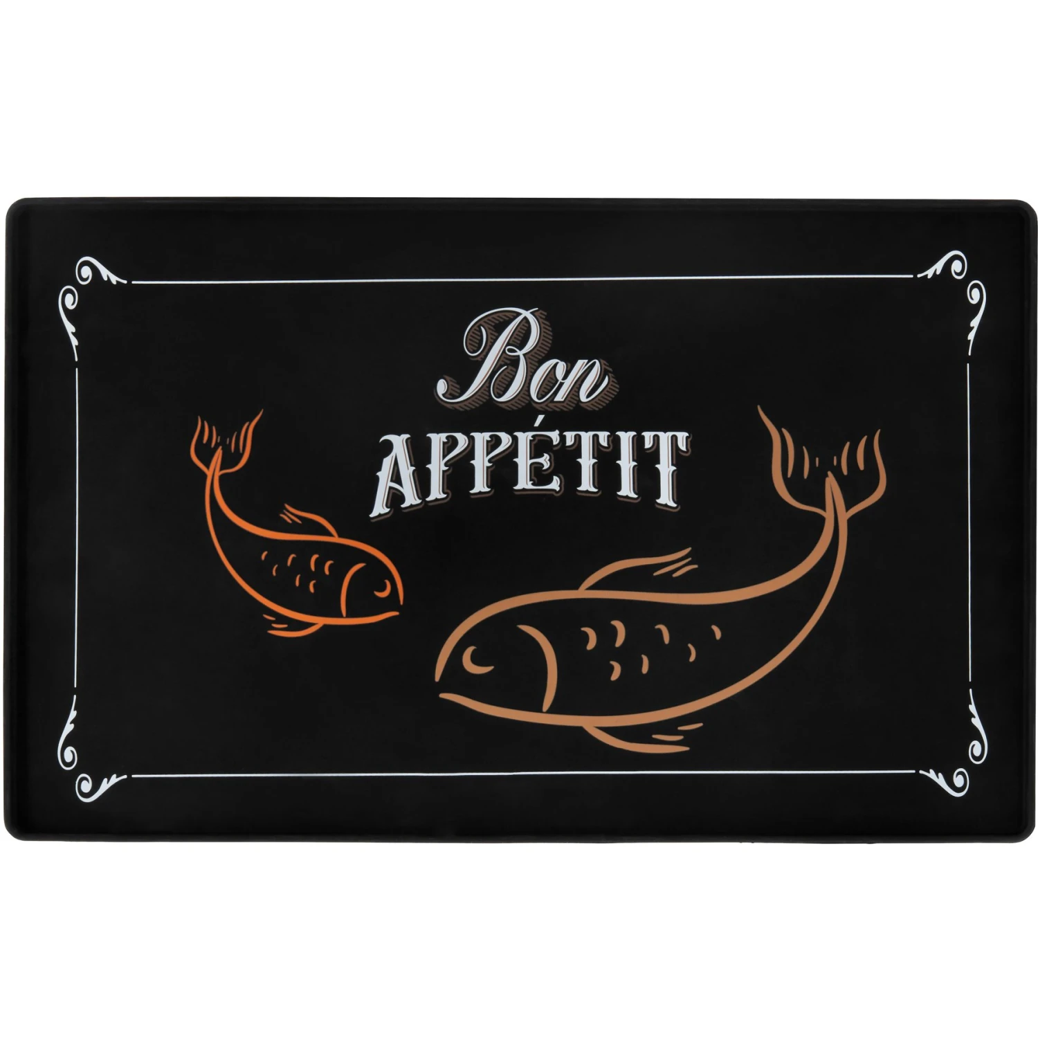 Frisco Silicone Fish Print Dog & Cat Food Mat, Black Frisco Silicone Fish Print Dog & Cat Food Mat, Black -Frisco Sales Store 311953 MAIN. AC SS1800 V1642542035