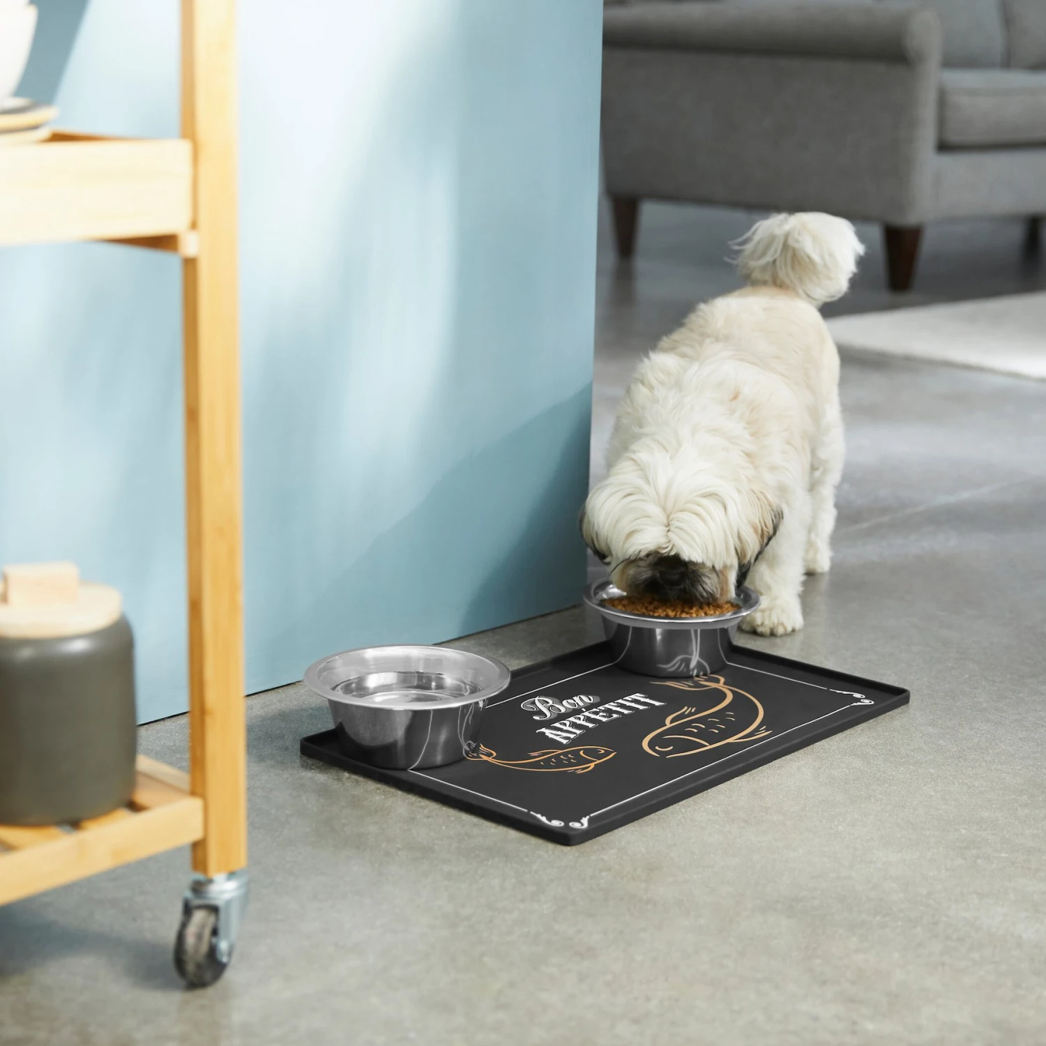 Frisco Silicone Fish Print Dog & Cat Food Mat, Black Frisco Silicone Fish Print Dog & Cat Food Mat, Black -Frisco Sales Store 311953 PT2. AC SS1800 V1642542742