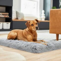 Frisco Eyelash Orthopedic Dog Crate Mat & Frisco Fold & Carry Single Door Collapsible Wire Dog Crate -Frisco Sales Store 319010 PT4. AC SS1800 V1631628403