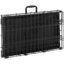 Frisco Eyelash Orthopedic Dog Crate Mat & Frisco Fold & Carry Single Door Collapsible Wire Dog Crate -Frisco Sales Store 319010 PT7. AC SS1800 V1631628671