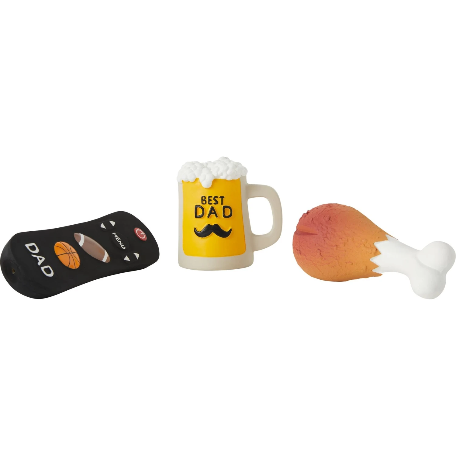 Frisco Father's Day Essential Latex Squeaky Dog Toy, 4 count Frisco Father's Day Essential Latex Squeaky Dog Toy, 4 Count -Frisco Sales Store 327045 MAIN. AC SS1800 V1648667189