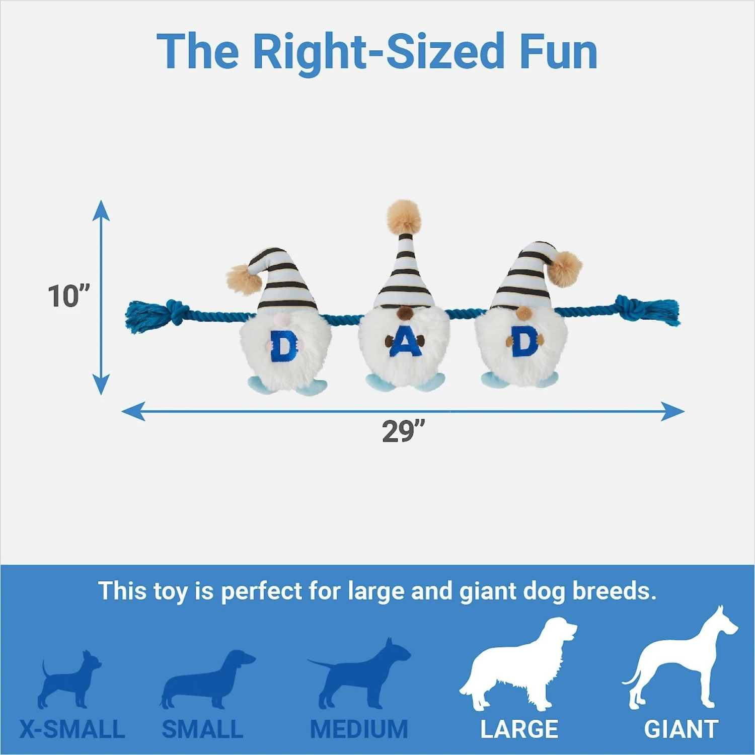 Frisco Dad Gnome Plush with Rope Dog Toy Frisco Dad Gnome Plush With Rope Dog Toy -Frisco Sales Store 327053 PT1. AC SS1800 V1648563986