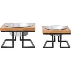 Frisco Premium Wood Elevated Single Dog & Cat Bowl -Frisco Sales Store 331493 PT5. AC SS1800 V1657656891