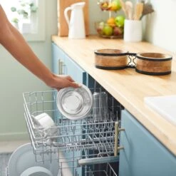 Frisco Premium Elevated Bone Design Stainless Steel Double Diner Dog & Cat Bowl -Frisco Sales Store 331499 PT6. AC SS1800 V1657656892