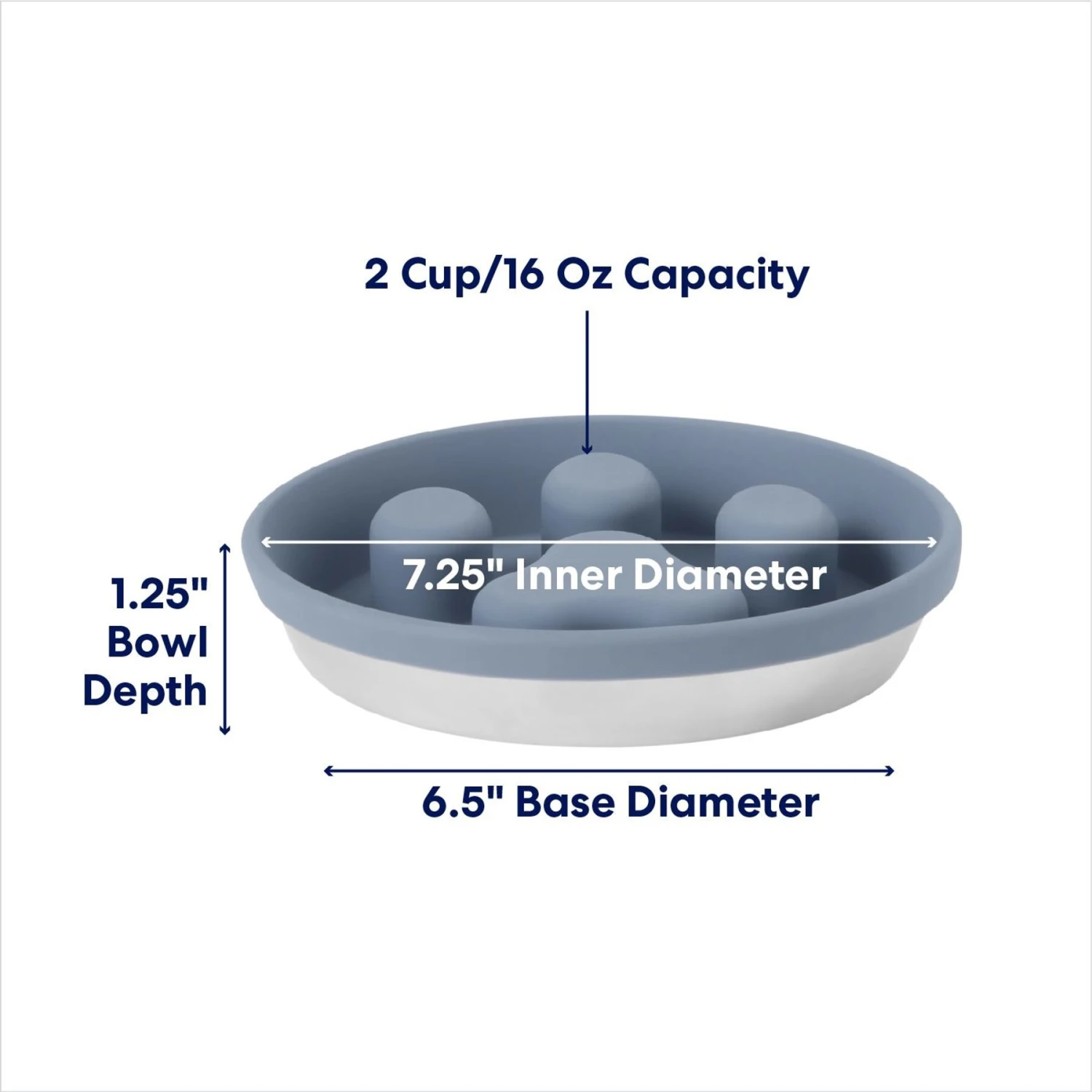 Frisco Silicone Stainless Paw Steel Slow Feeder Dog & Cat Bowl Frisco Silicone Stainless Paw Steel Slow Feeder Dog & Cat Bowl -Frisco Sales Store 331528 PT1. AC SS1800 V1692728308