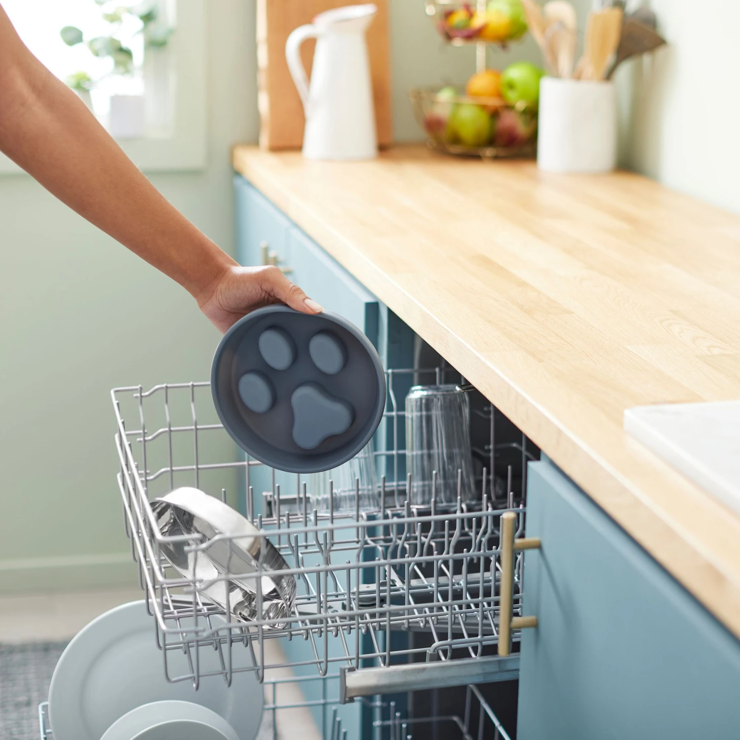 Frisco Silicone Stainless Paw Steel Slow Feeder Dog & Cat Bowl Frisco Silicone Stainless Paw Steel Slow Feeder Dog & Cat Bowl -Frisco Sales Store 331528 PT6. AC SS1800 V1657656874