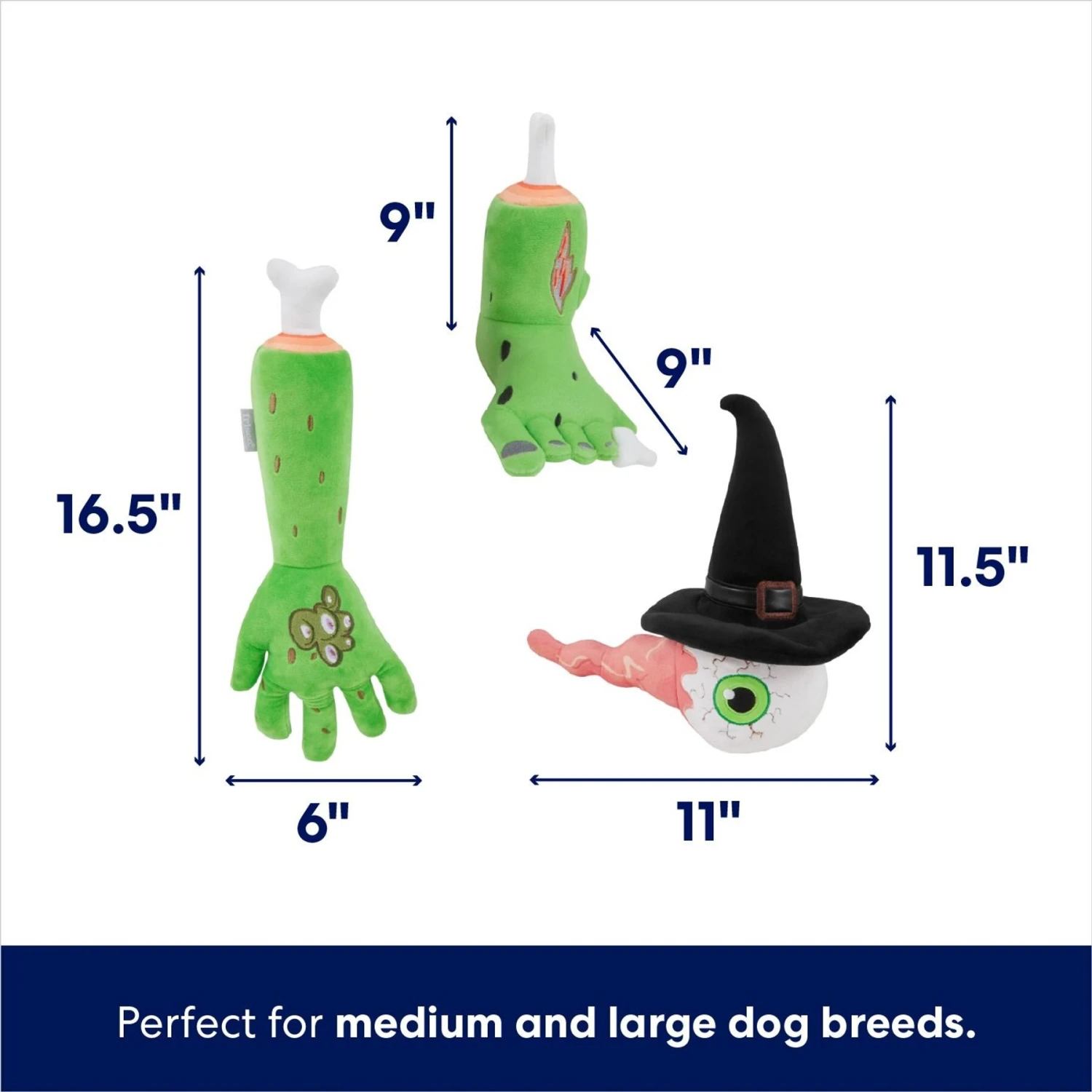 Frisco Halloween Body Parts Plush Squeaky Dog Toy Frisco Halloween Body Parts Plush Squeaky Dog Toy -Frisco Sales Store 344012 PT1. AC SS1800 V1689877512