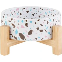 Frisco Elevated Terrazzo Non-skid Ceramic Bowl With Bamboo Stand 5 Frisco Elevated Terrazzo Non-skid Ceramic Bowl With Bamboo Stand -Frisco Sales Store 363375 PT5. AC SS1800 V1657657266