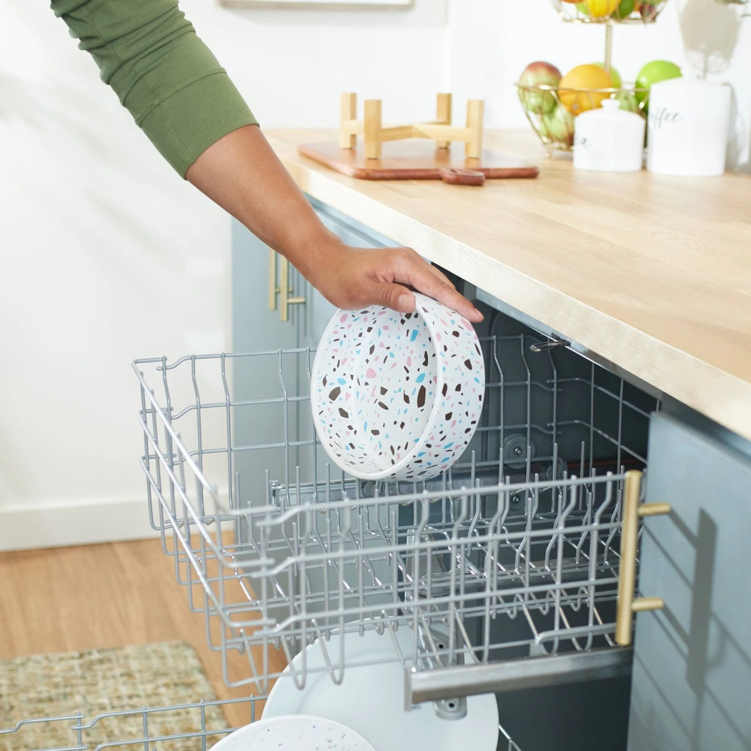 Frisco Elevated Terrazzo Non-skid Ceramic Bowl with Bamboo Stand Frisco Elevated Terrazzo Non-skid Ceramic Bowl With Bamboo Stand -Frisco Sales Store 363375 PT7. AC SS1800 V1657657266