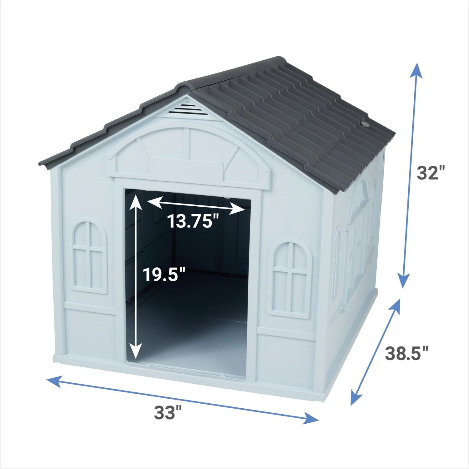 Frisco Deluxe Plastic Outdoor Dog House Frisco Deluxe Plastic Outdoor Dog House -Frisco Sales Store 370357 PT1. AC SS1800 V1661279388