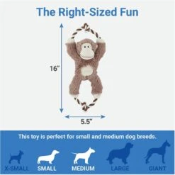 Frisco Forest Friends Stuffing-Free Skinny Plush Squeaky Dog Toy + 3 Items -Frisco Sales Store 582478 PT6. AC SS1800 V1658239277