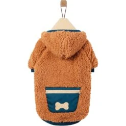 Frisco Wubby Textured Fleece Dog & Cat Hoodie W/ Pocket -Frisco Sales Store 742510 PT3. AC SS1800 V1692377818