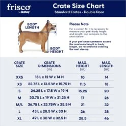Frisco Fold & Carry Double Door Collapsible Wire Dog Crate -Frisco Sales Store 88789 PT2. AC SS1800 V1667228179