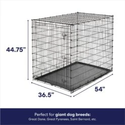 Frisco Heavy Duty Single Door Wire Dog Crate & MidWest Quiet Time Fleece Dog Crate Mat -Frisco Sales Store 933510 PT2. AC SS1800 V1692304490